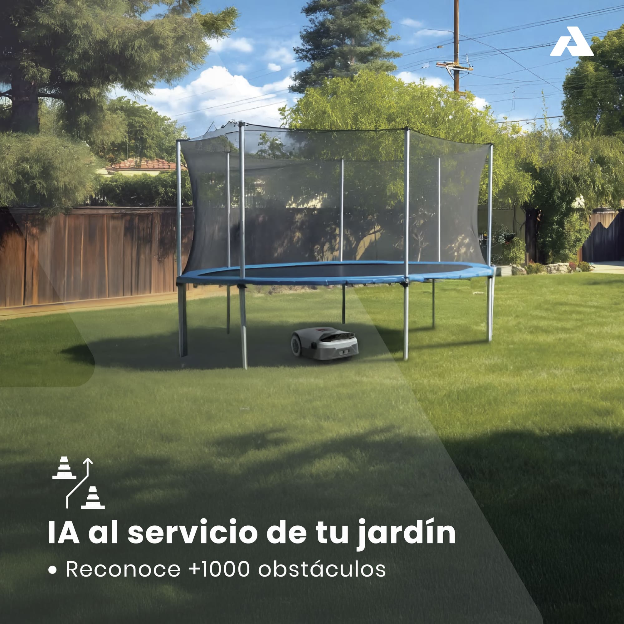Robot cortacesped inalámbrico Anthbot Genie 3000 con IA hasta 3600m2 - Imagen 11
