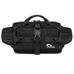 Riñonera Táctica Ideal Para Moto Bici Cucyma CB-Z2208 Impermeable Puerto USB Multiples Enganches y Bolsillos