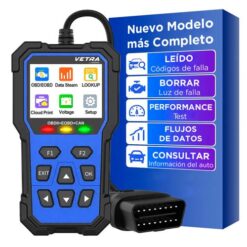 Scanner Batería OBD2 VETRA By Gadnic  Diagnóstico Motor  Multilenguaje