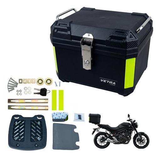Baúl Trasero para Moto Vetra By Gadnic 45L Plástico Impermeable con Cierre Llave