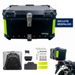 Baulera Moto 65L Vetra by Gadnic Aluminio Porta Casco
