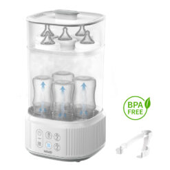 Esterilizador De Biberones 3 en 1 Mawe By Gadnic Secador Para 5 Mamaderas