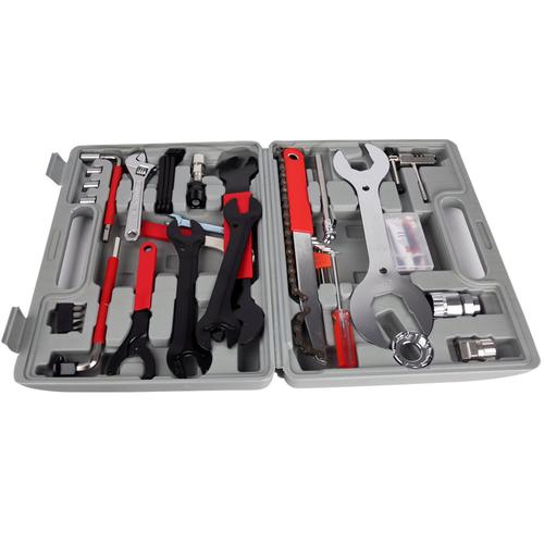 Kit Herramientas Para Bicicleta Gadnic 44 Piezas Reparacion Completa Llaves Extractores Manometro