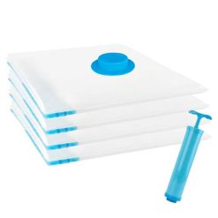 Kit Bolsas Al Vacio 4 En 1 Gadnic Para Guardar Ropa 80 x 120 cm