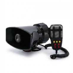 Sirena Vehicular Gadnic 100W 7 Sonidos Con Megafono 12V Policia