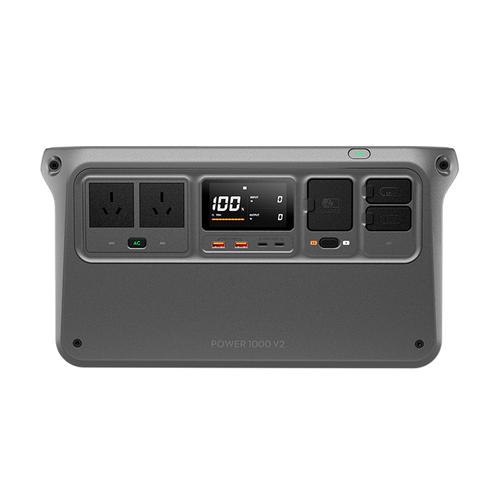 Estacion De Energia DJI Power 1000 V2 1024Wh Salida 2200W Bateria LiFePO4 Carga Rapida Multiples Puertos Diseño Portatil