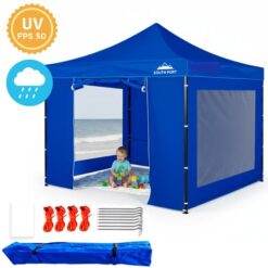 Gazebo Gadnic 3X3M-ZIP Plegable 3x3 Paredes Puerta Cierre Relámpago Impermeable