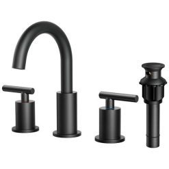 Griferia de Baño y Cocina Rieti by Gadnic Doble Comando Negro Mate