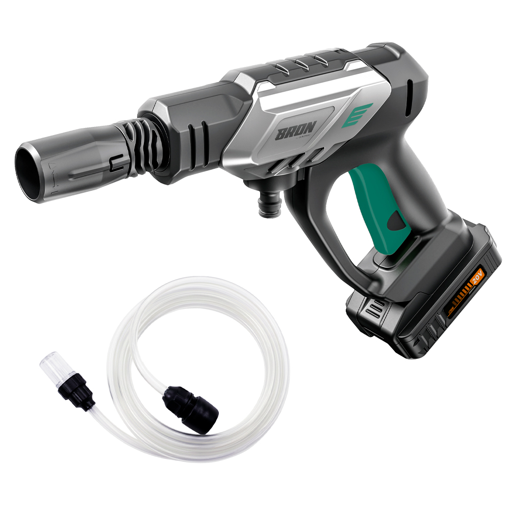 Pistola Hidrolavadora Bron by Gadnic 200W 20V 25 bar 362 PSI IPX5 Alta Presion Electrica Portatil