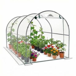 Invernadero South Port By Gadnic Exterior 200x200x300cm Estructura Acero Cobertura PVC Proteccion UV Puerta Enrollable Cultivo Jardin