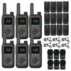 Handy Baofeng BF-T17 Kit x6 16CH UHF Display LCD + 12 Baterías y 6 Manos Libres