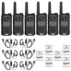 Kit 6 Mini Walkie Talkie Gadnic WK5200 Bidireccional de Largo Alcance