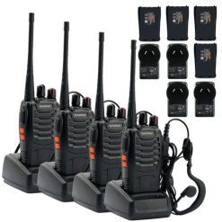 Handy Gadnic WK99U Kit x4 5w 16CH UHF Hasta 10km + Manos Libres