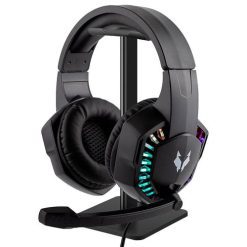 Kit Auriculares Gamer RGB Iluminado + Auriculares Con Soporte
