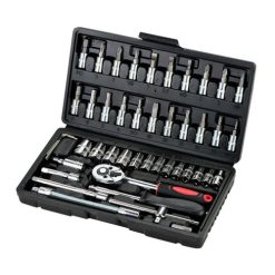 Juego De Tubo Llaves Gadnic KH7 Puntas 46 Piezas Herramientas Manual