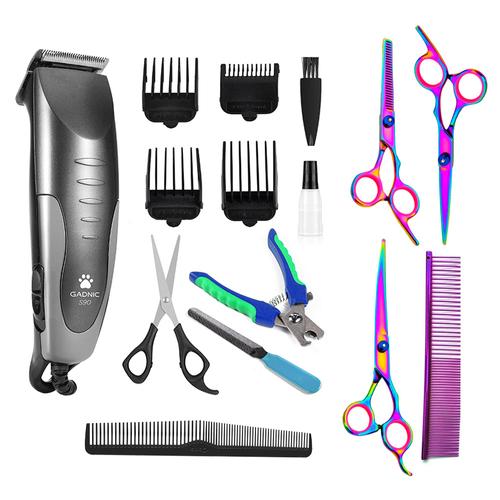 Kit Máquina De Cortar Pelo Para Perros Gadnic CPC12 + Tijeras T-300S Profesionales