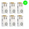 Kit x 6 Fuente Switching 12v 30a 30amp Regulada Metalica Tira Led Cc
