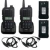 Handy Gadnic WK88 Kit x2 Bi-Banda 10w 128CH Hasta 12km + 4 Baterías y 2 Manos Libres