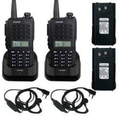 Handy Gadnic WK88 Kit x2 Bi-Banda 10w 128CH Hasta 12km + 4 Baterías y 2 Manos Libres