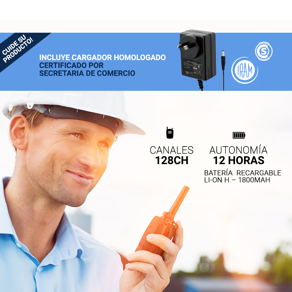 Handy Baofeng UV-5RA Kit x4 Bi-Banda 5w 128CH Hasta 10km + 8 Baterías y 4 Manos Libres - Imagen 3