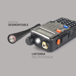 Handy Baofeng UV-5RE Kit x2 Bi-Banda 5w 128CH Hasta 10km + 4 Baterías y 2 Manos Libres