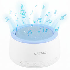 Maquina De Ruido Blanco Gadnic Bluetooth 32 Sonidos Para Dormir Luz LED 8 Colores