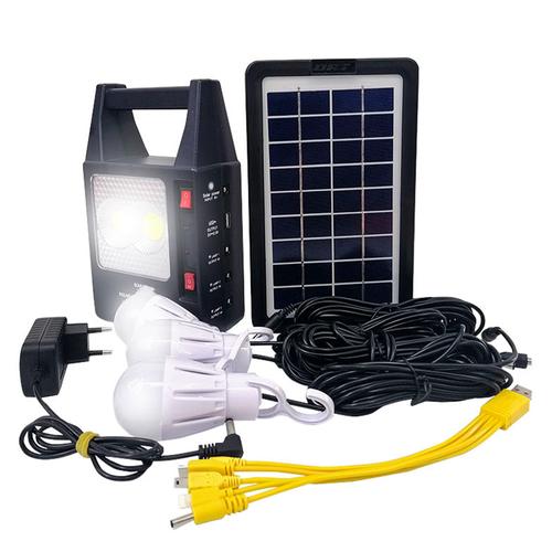 Luz de Emergencia Portátil Gadnic Panel Solar Con USB 3 Lámparas LED
