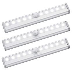 Juego 3 Luces Led Blancas Gadnic LUZ25 Con Sensor de Movimiento