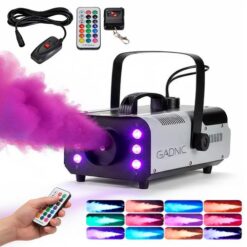 Maquina De Humo Gadnic 1500W Inalambrica RGB Control Remoto Portatil
