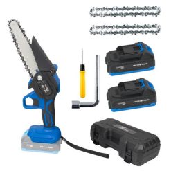 Mini Motosierra Eléctrica Gadnic Inalámbrica 2 Baterías