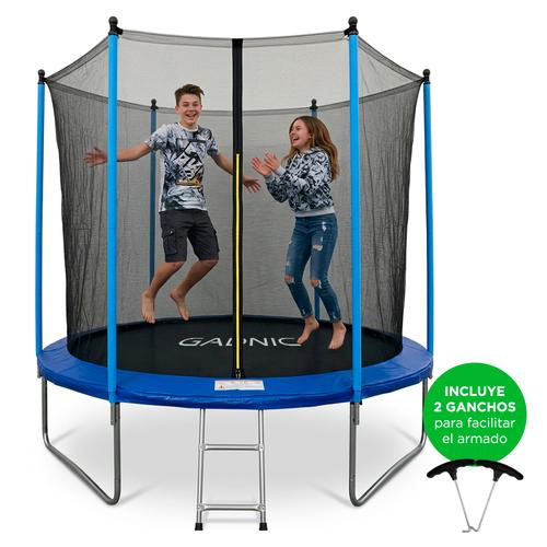 Cama Elástica Gadnic 365cm 12 ft Trampolin Con Red de Seguridad Y Escalera Estructura Acero