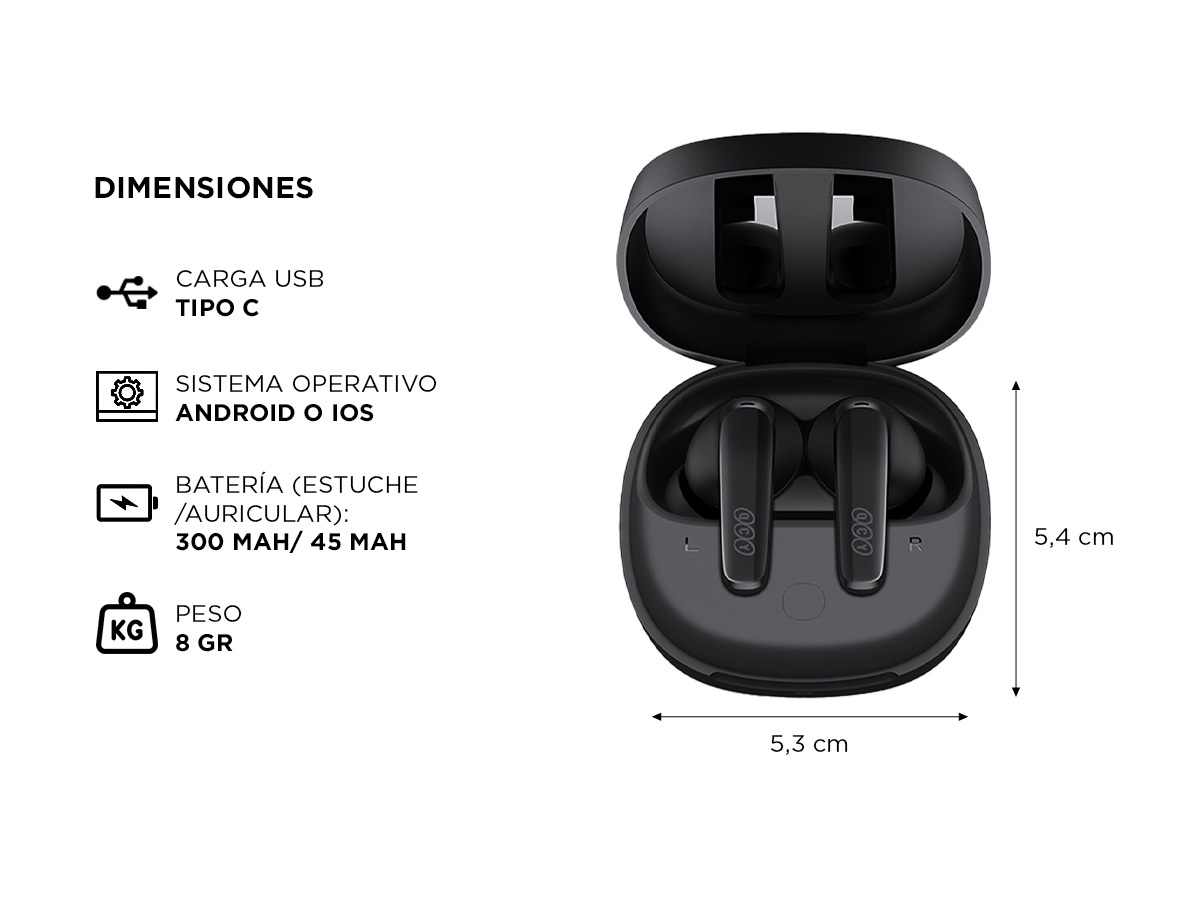 Auriculares QCY T26 con Estuche - Imagen 6