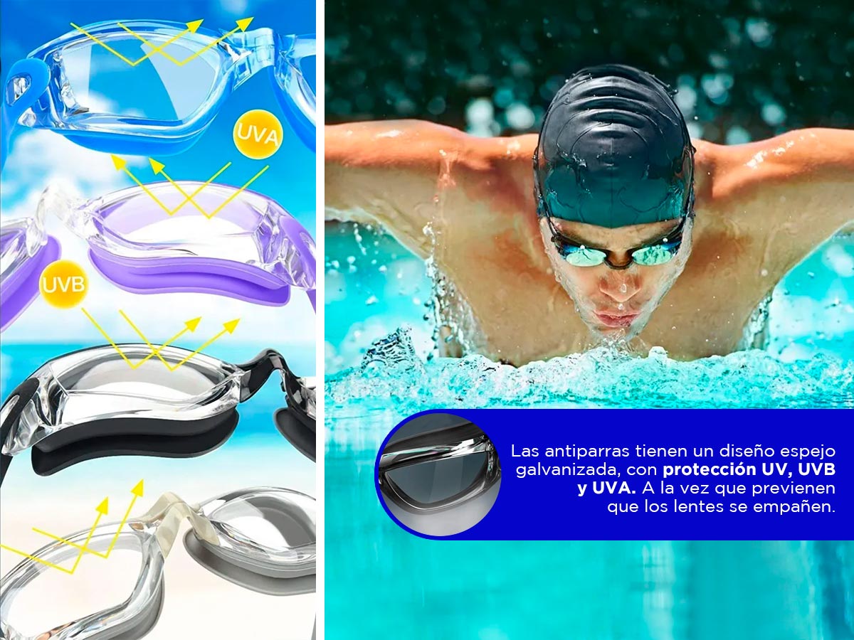 Kit de Natación 5 en 1 Gadnic 78OLE8 Antiparras Gorra Bolsa Tapones - Imagen 4