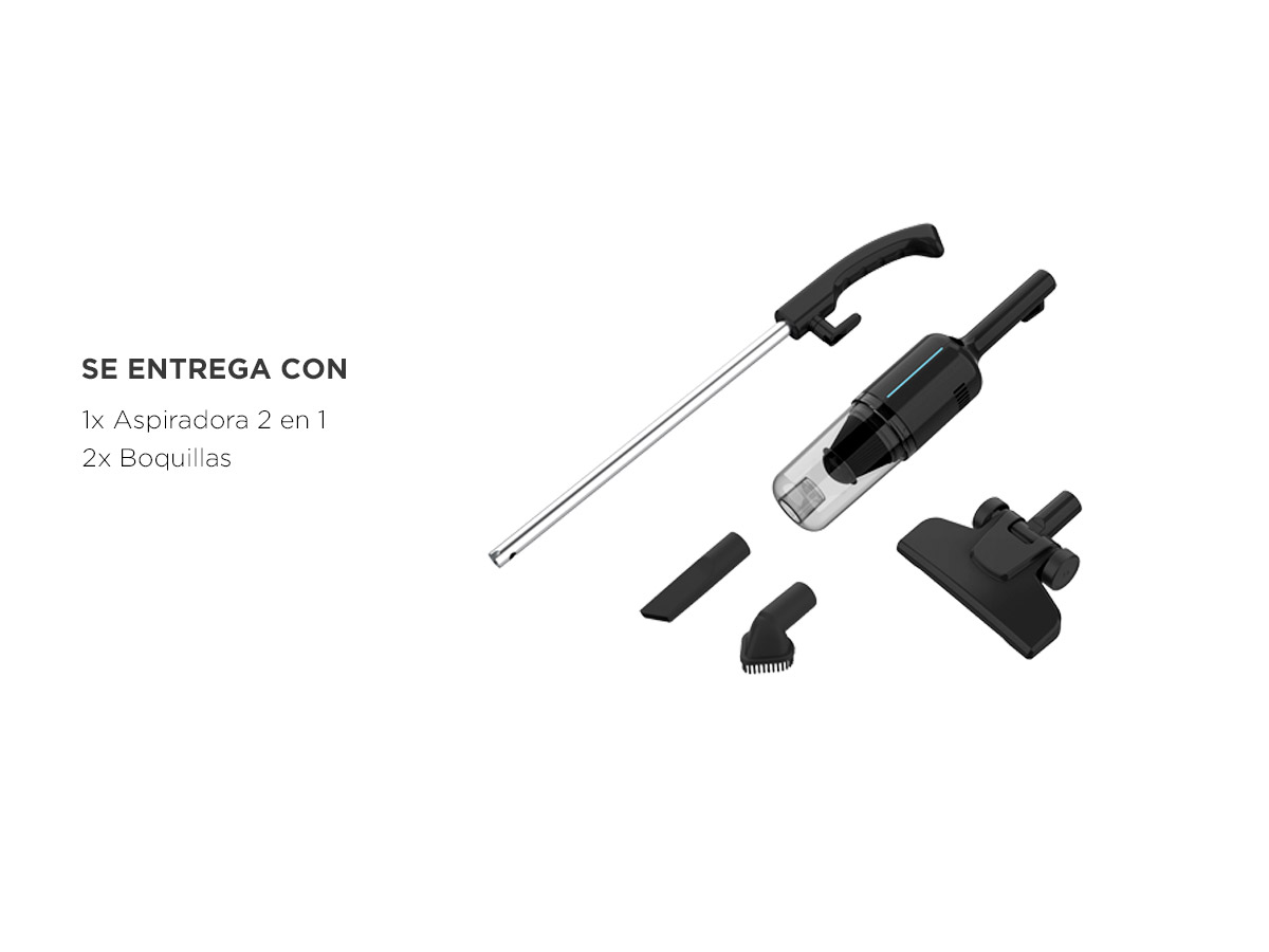 Aspiradora Gadnic 2 En 1 Vertical Y De Mano 600W 15Kpa Filtro HEPA Lavable Cable 5m Deposito 1L - Imagen 7