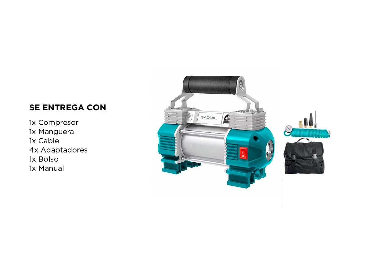 Compresor De Aire Gadnic Portátil - Imagen 7