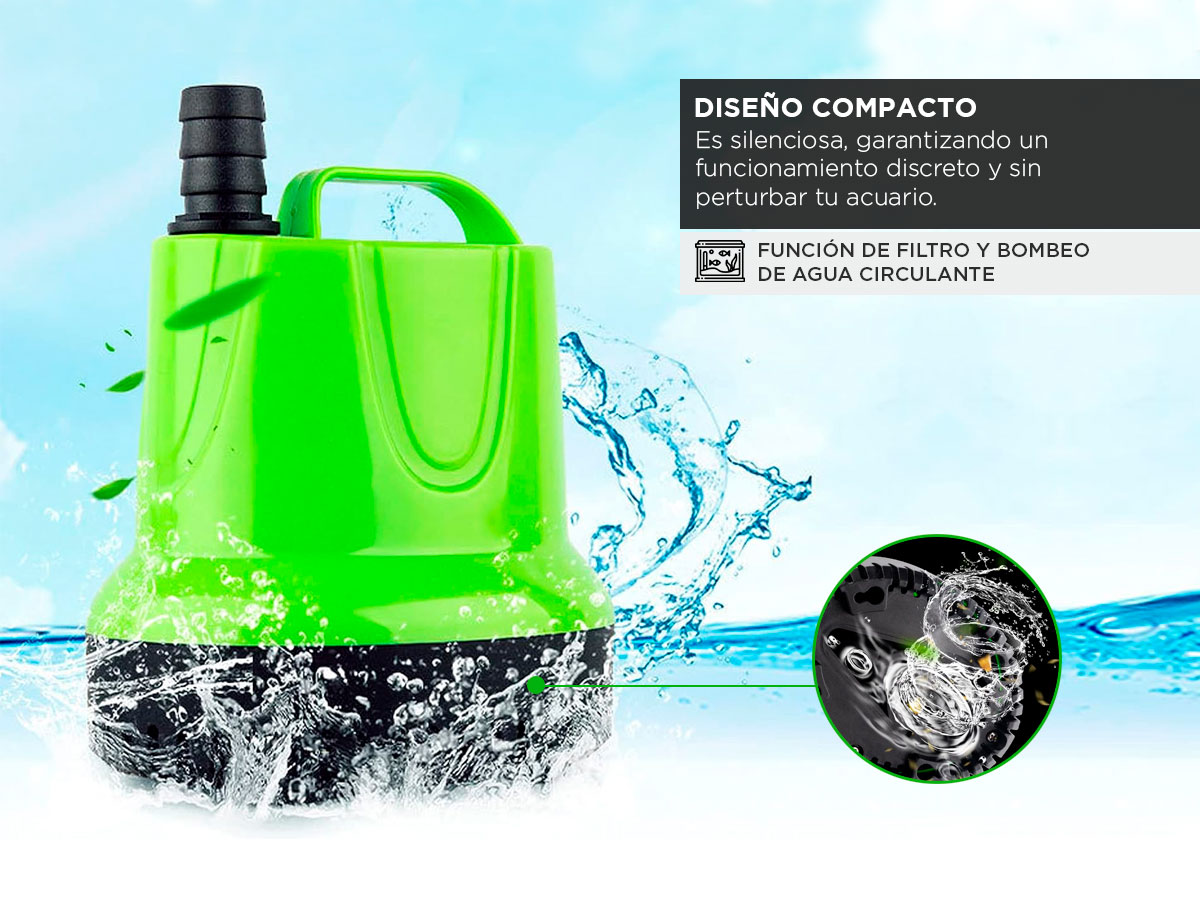 Bomba de Agua Sumergible Gadnic AQUA01 Desagotadora de Pecera - Imagen 4