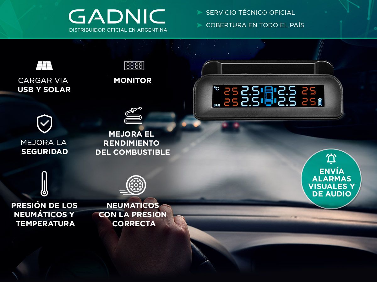 Monitor De Presión Neumática Gadnic Inalambrico Presión Y Temperatura - Imagen 2