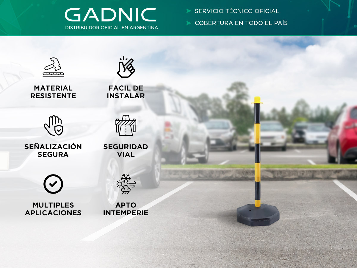 Poste Demarcatorio Gadnic Columna Vial 85cm - Imagen 2
