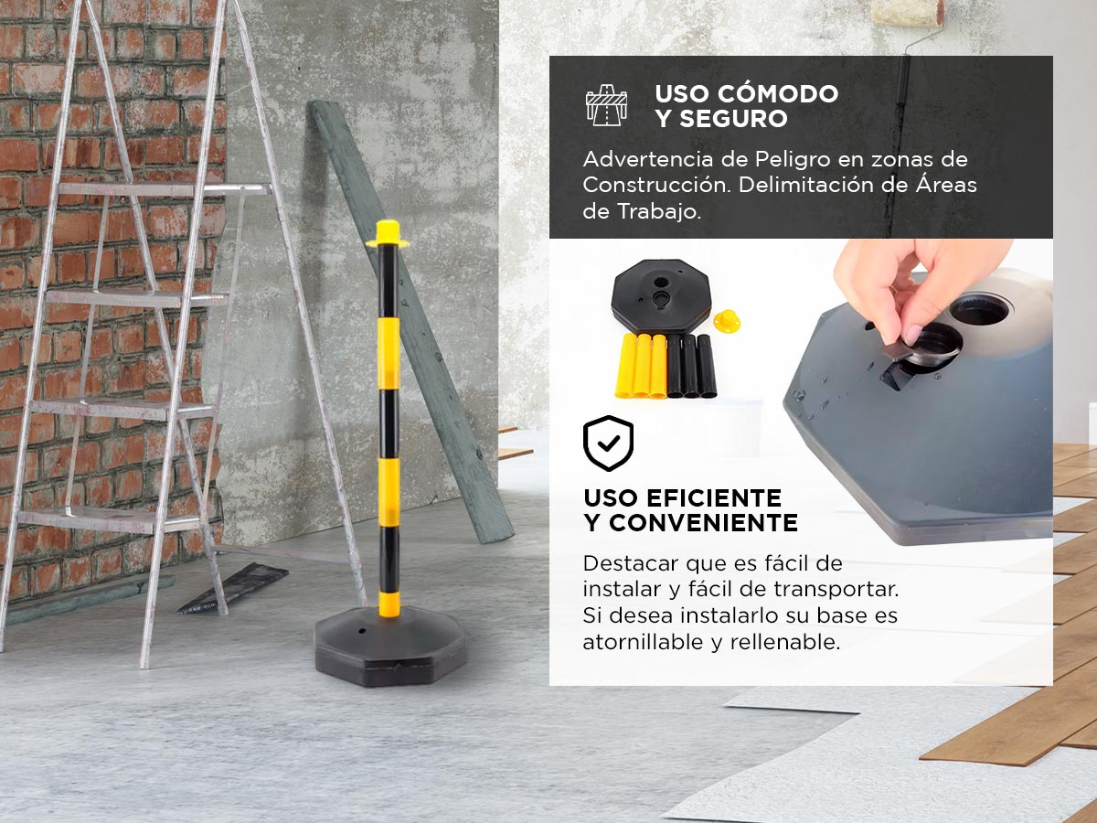 Poste Demarcatorio Gadnic Columna Vial 85cm - Imagen 3