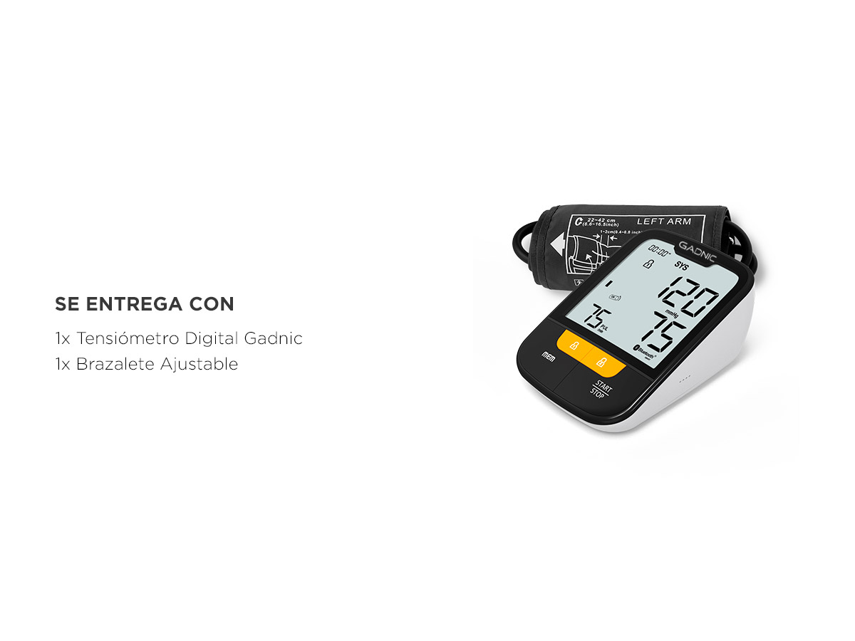 Tensiómetro Digital De Brazo Gadnic Monitor de Presión Arterial Automático - Imagen 7