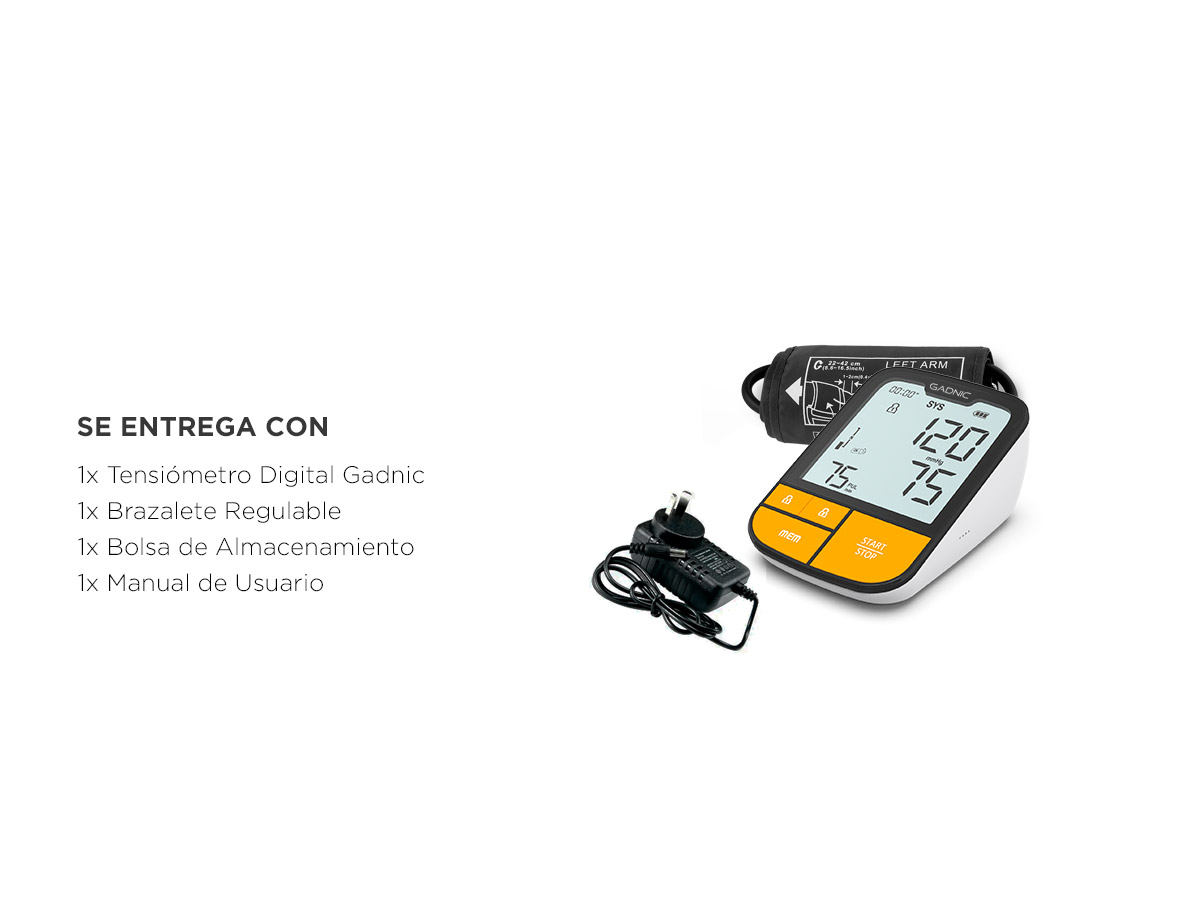 Tensiómetro De Presión Arterial Gadnic Para Brazo Digital - Imagen 7