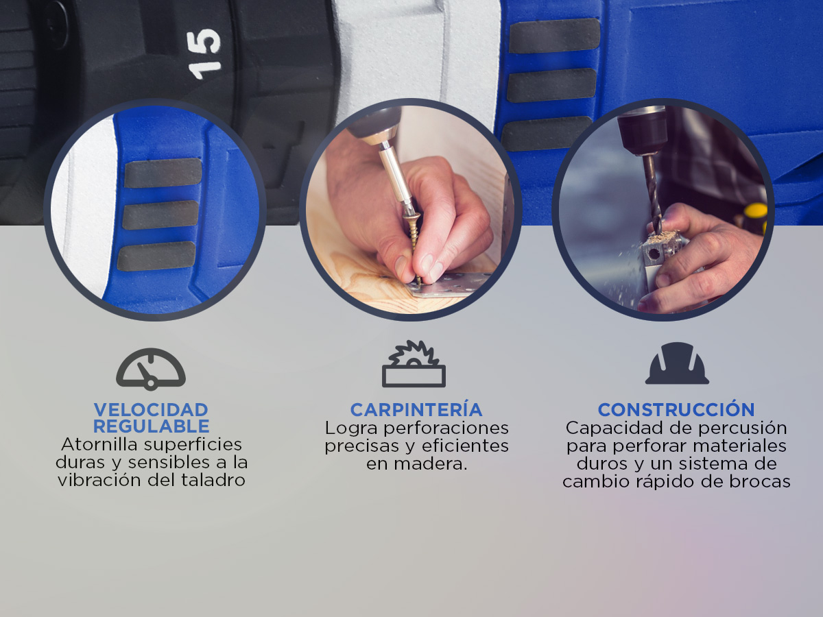 Taladro Inalambrico Gadnic Atornillador Recargable - Imagen 4