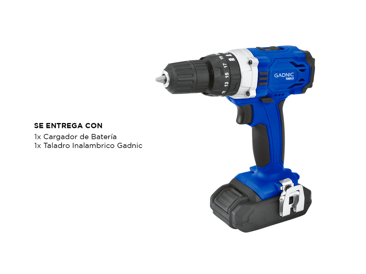 Taladro Inalambrico Gadnic Atornillador Recargable - Imagen 7