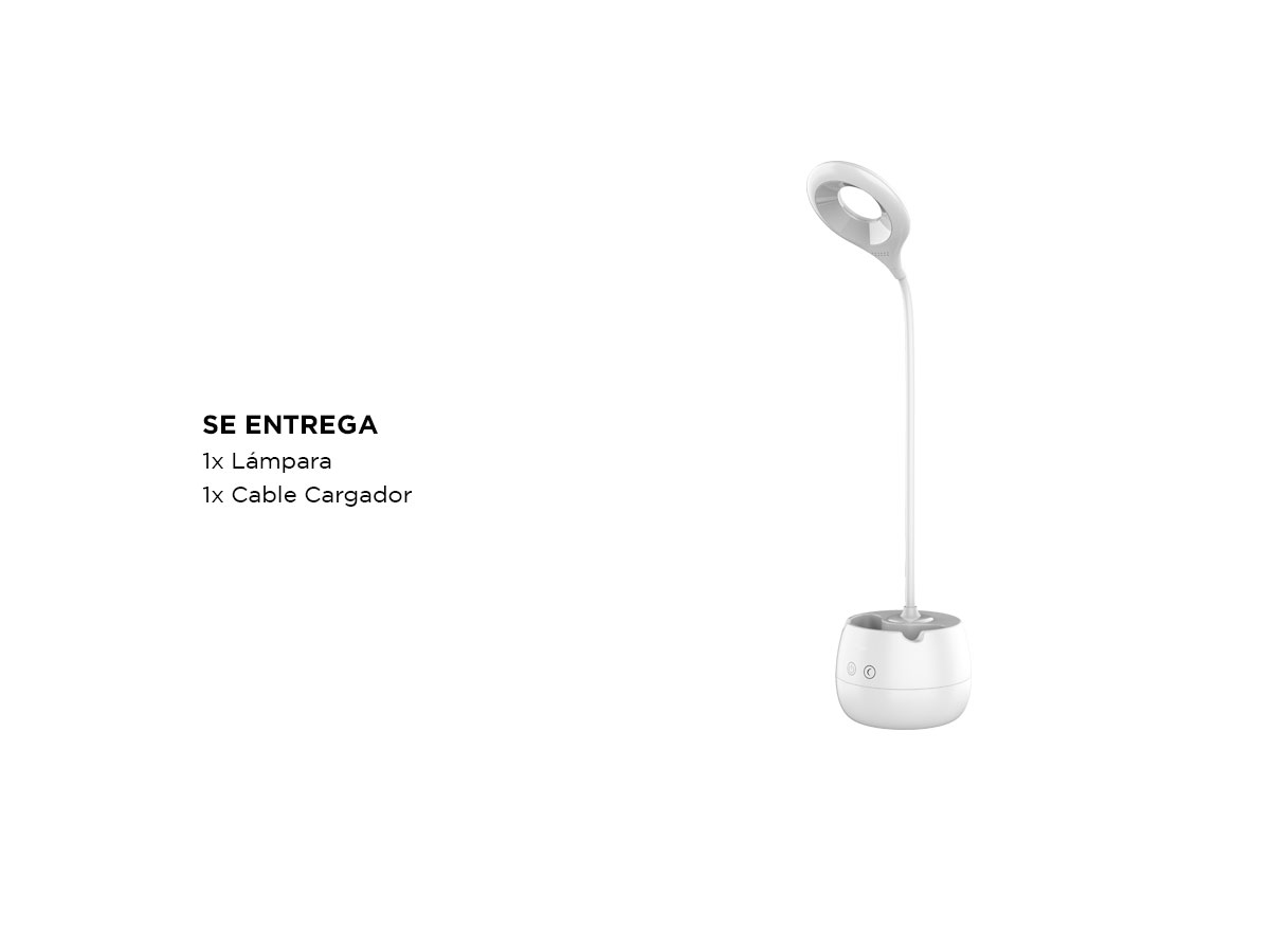 Lámpara Velador de Escritorio Gadnic Lyt2 con Soporte para Celular y Lapicera - Imagen 5