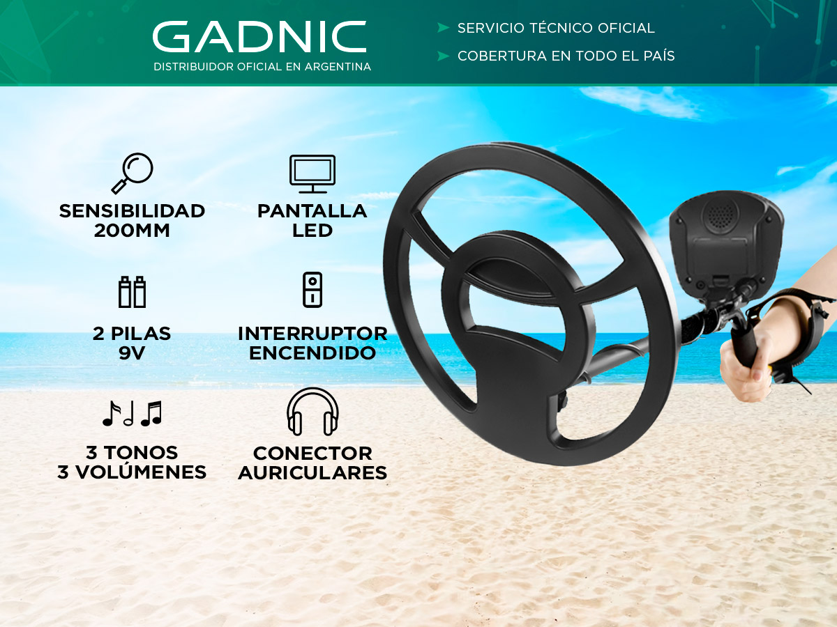 Detector De Metales Gadnic Plata Oro Profesional - Imagen 2