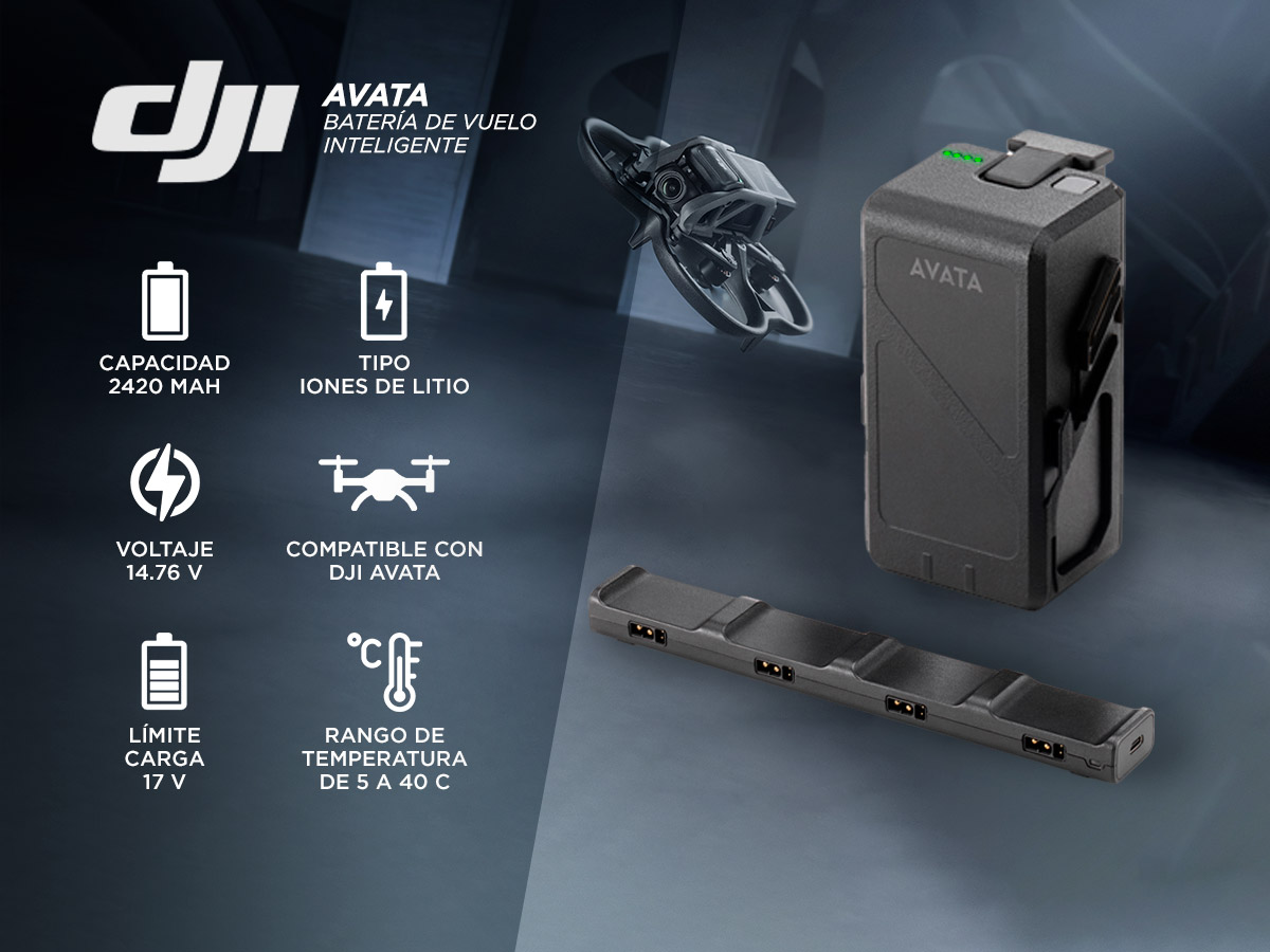 2 Batería de Vuelo Inteligente DJI Avata Fly More Kit + hub de carga - Imagen 2