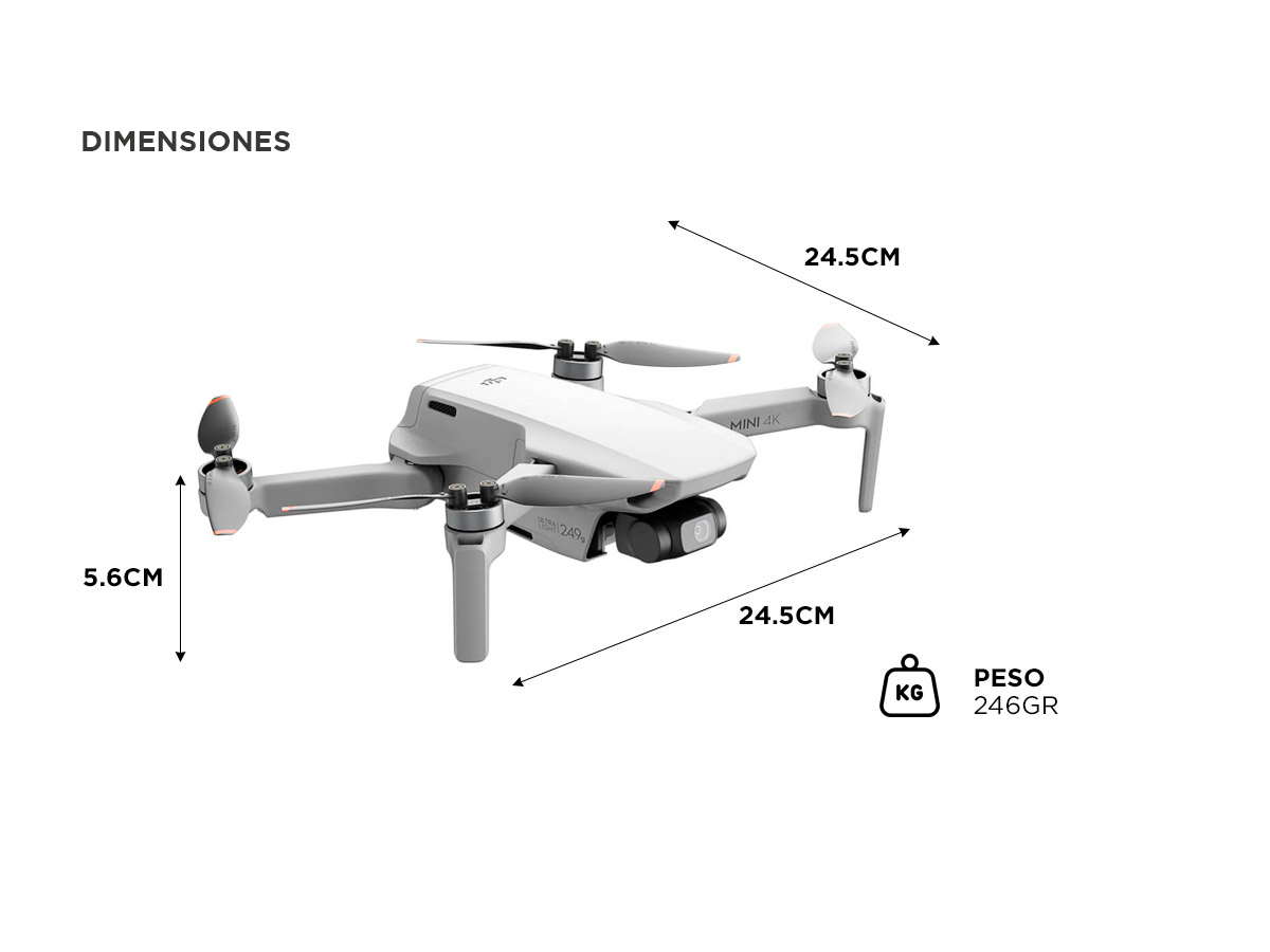 Drone DJI Mini 4K Control Remoto DJI RC-N1C - Imagen 6