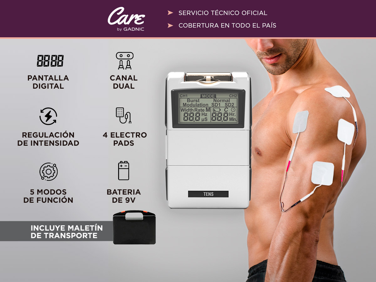 Electro Estimulador Portátil Gadnic Masajeador Muscular - Imagen 2