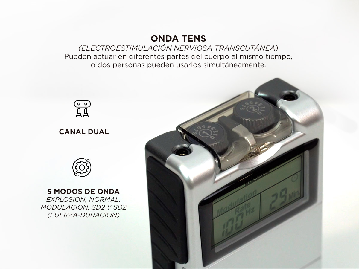 Electro Estimulador Portátil Gadnic Masajeador Muscular - Imagen 3