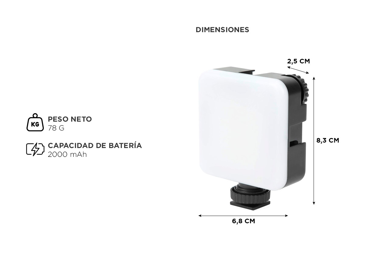Iluminador Led Regulable Gadnic Panel para Fotografía - Imagen 5